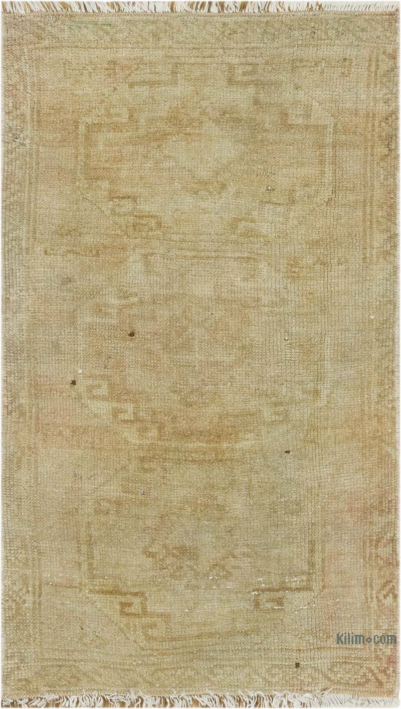 El Dokuma Vintage Halı - 55 cm x 94 cm - K0083369