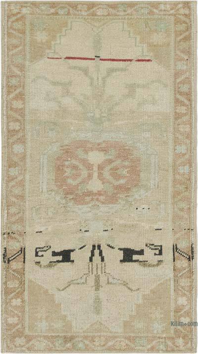 Vintage Turkish Hand-Knotted Rug - 1' 8" x 3'  (20" x 36")