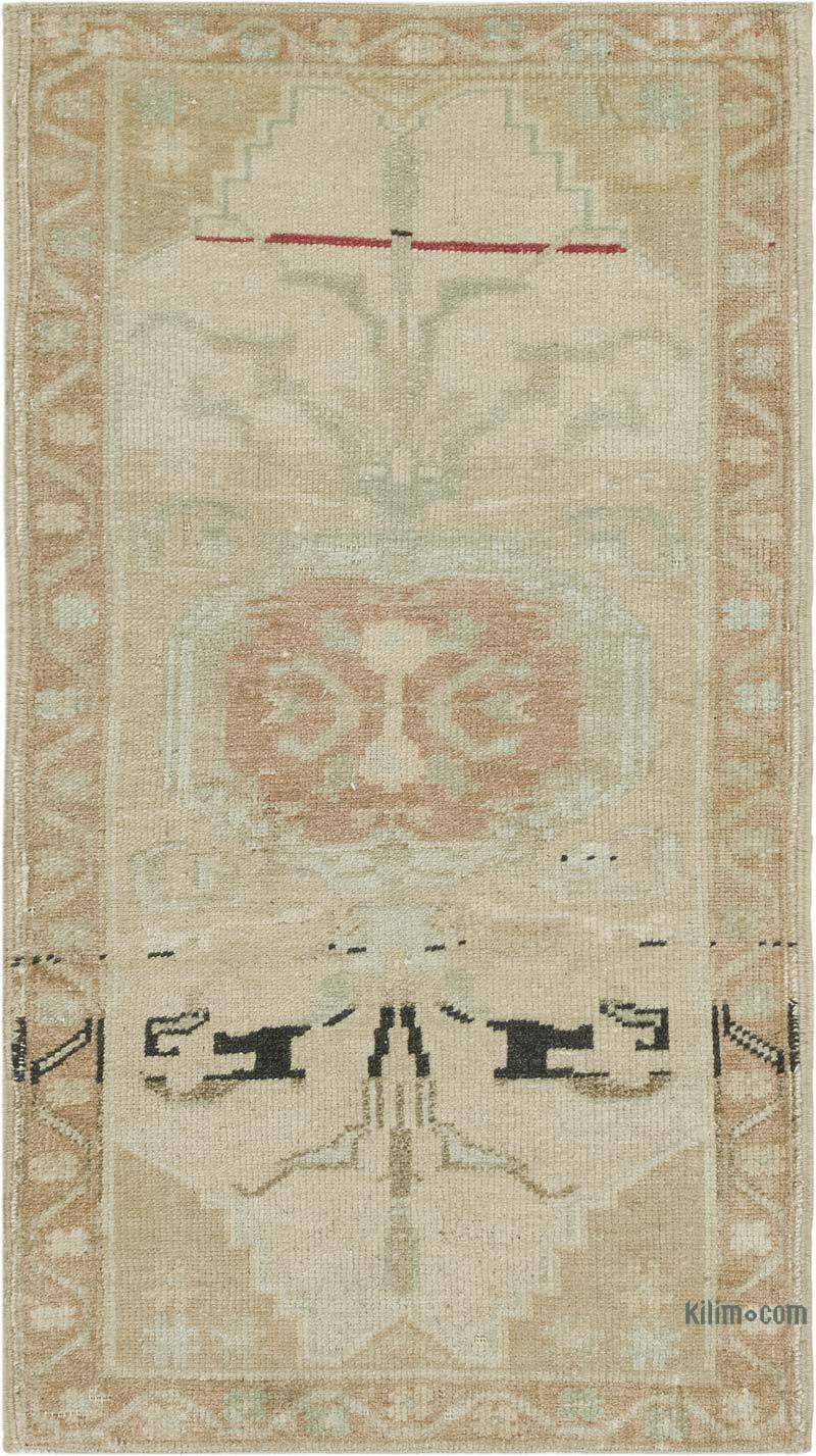 Vintage Turkish Hand-Knotted Rug - 1' 8" x 3'  (20" x 36") - K0083372