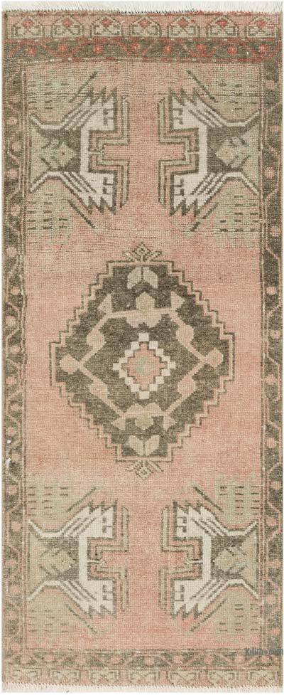 El Dokuma Vintage Halı - 44 cm x 104 cm