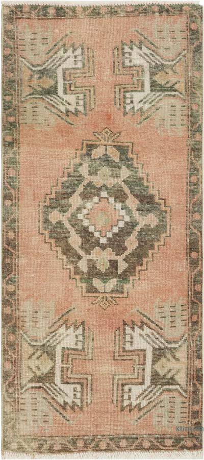 El Dokuma Vintage Halı - 46 cm x 97 cm