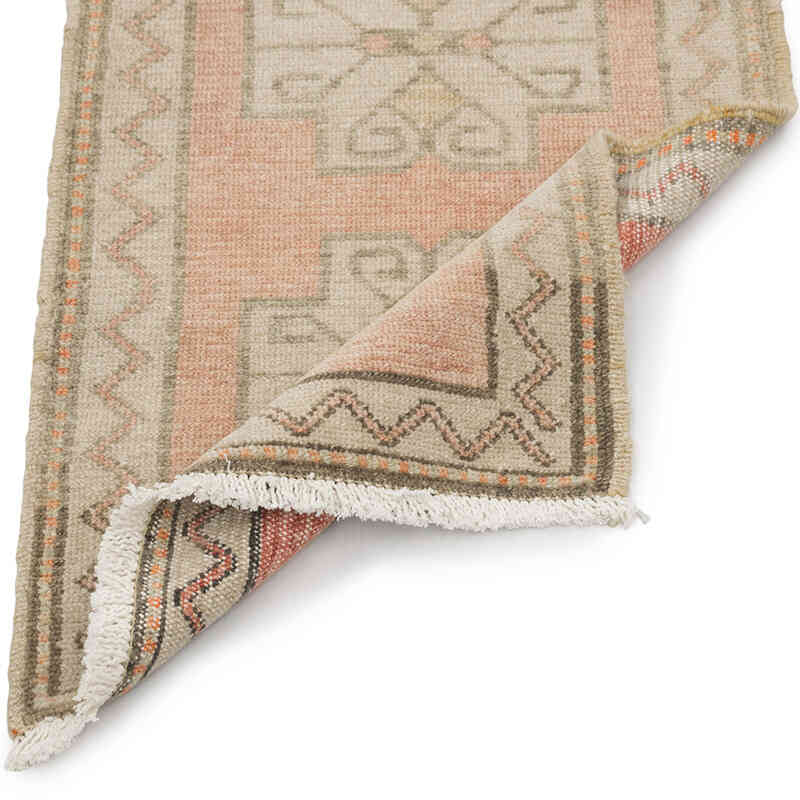Vintage Turkish Hand-Knotted Rug - 1' 7" x 2' 4" (19" x 28") - K0083376