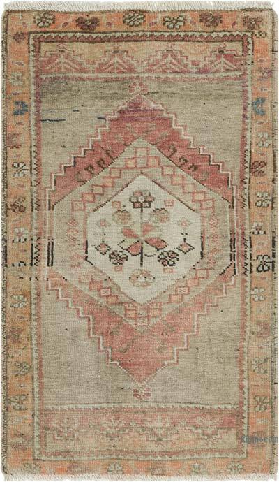 El Dokuma Vintage Halı - 54 cm x 90 cm