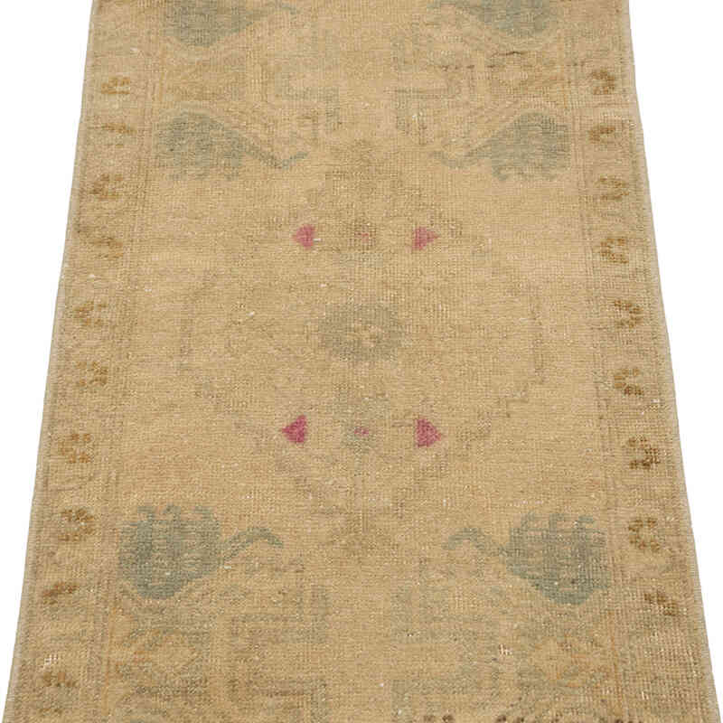 Vintage Turkish Hand-Knotted Rug - 1' 6" x 3' 3" (18" x 39") - K0083379