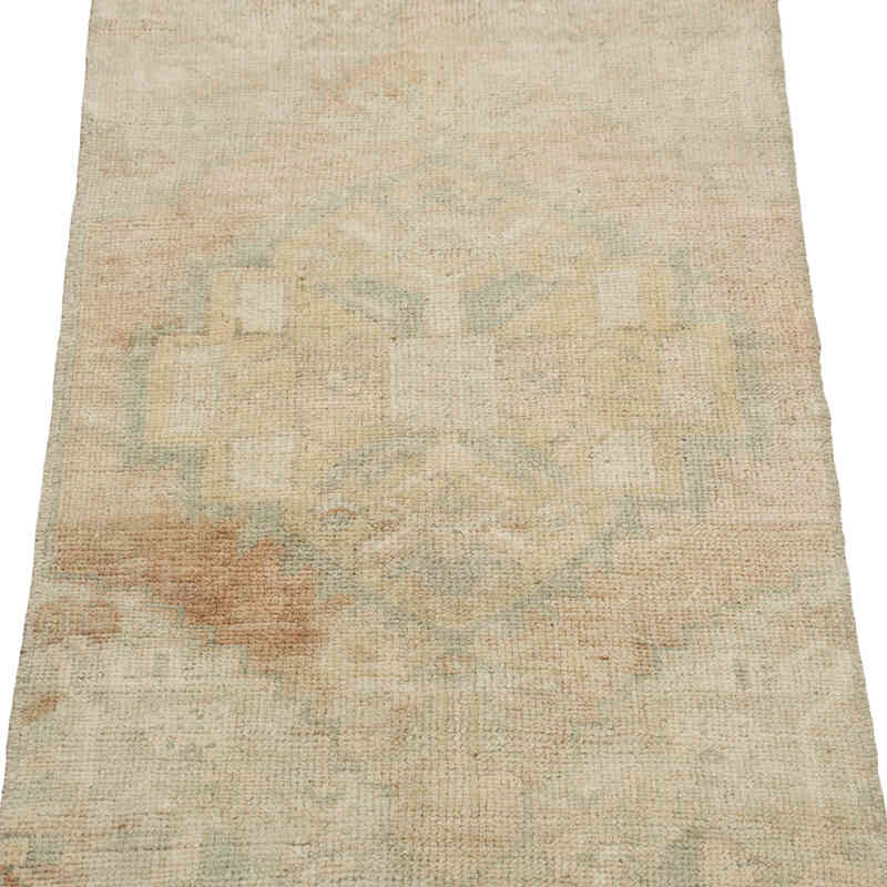 Vintage Turkish Hand-Knotted Rug - 1' 7" x 3' 1" (19" x 37") - K0083380
