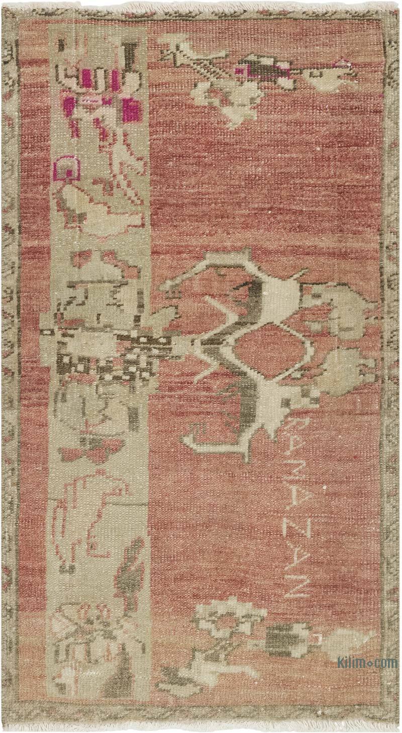 El Dokuma Vintage Halı - 53 cm x 95 cm - K0083381