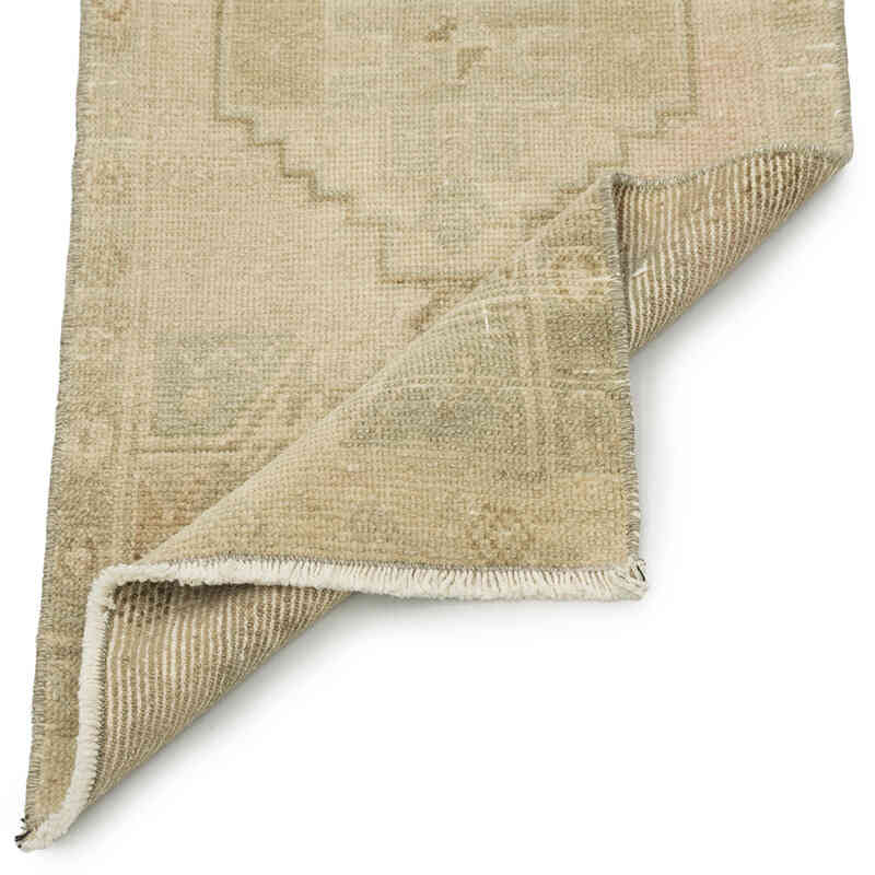 El Dokuma Vintage Halı - 43 cm x 100 cm - K0083383