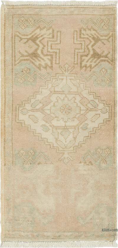 Vintage Turkish Hand-Knotted Rug - 1' 6" x 3' 2" (18" x 38")