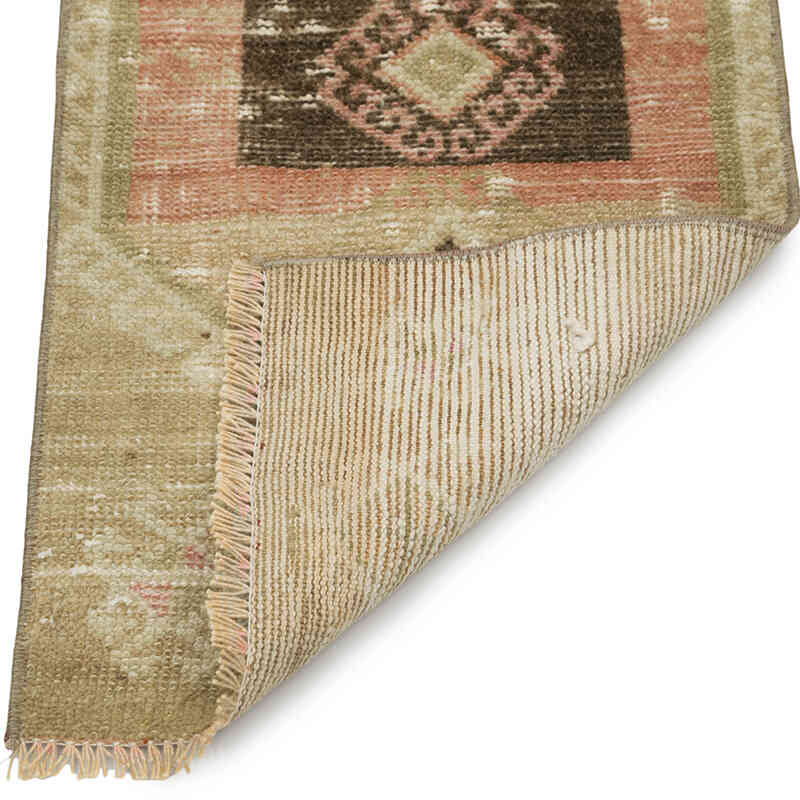 El Dokuma Vintage Halı - 43 cm x 82 cm - K0083385