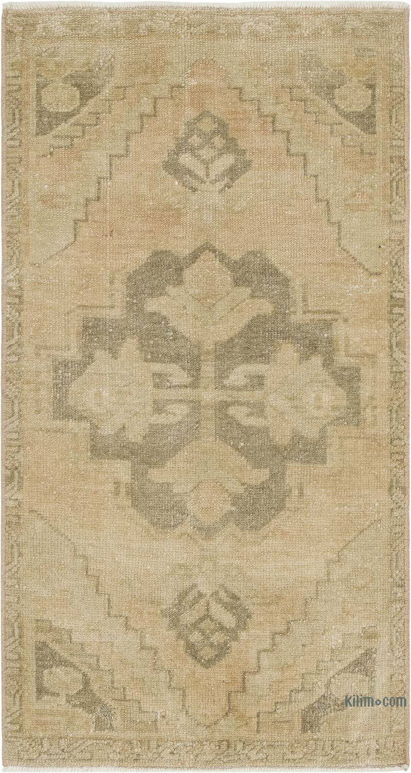 Vintage Turkish Hand-Knotted Rug - 1' 9" x 3' 3" (21" x 39") - K0083388