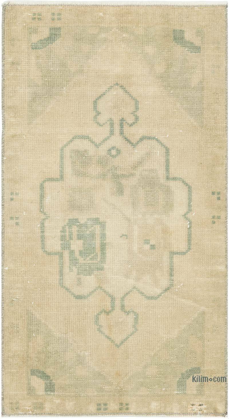 Alfombra Vintage Turca Anudada a Mano - 48 cm x 89 cm - K0083389
