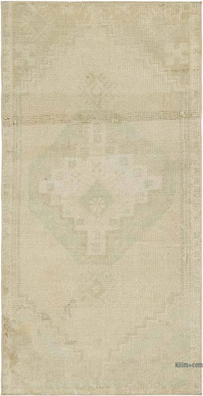 Vintage Turkish Hand-Knotted Rug - 1' 8" x 3' 3" (20" x 39")