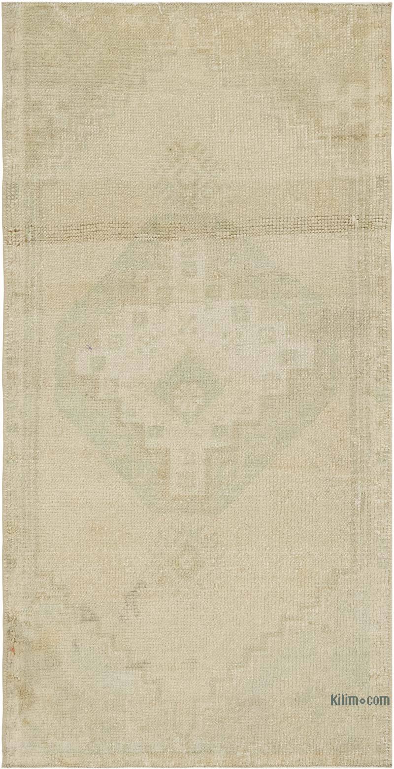 El Dokuma Vintage Halı - 51 cm x 100 cm - K0083391