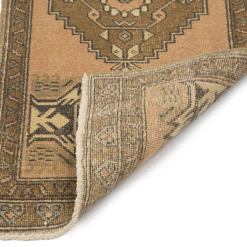 El Dokuma Vintage Halı - 49 cm x 100 cm - K0083392