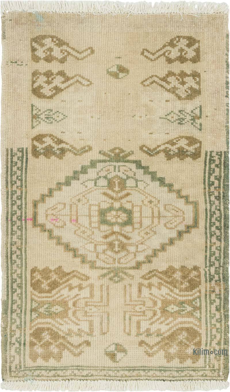 Alfombra Vintage Turca Anudada a Mano - 51 cm x 83 cm - K0083393