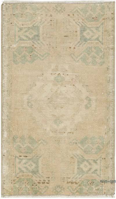 Vintage Turkish Hand-Knotted Rug - 1' 8" x 2' 9" (20" x 33")