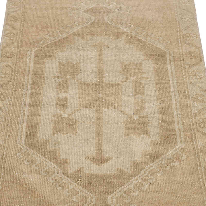 El Dokuma Vintage Halı - 55 cm x 100 cm - K0083398