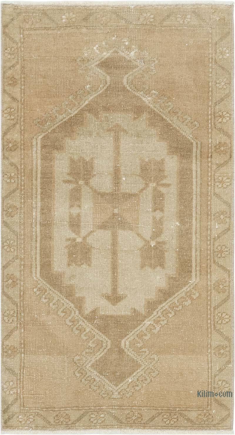 El Dokuma Vintage Halı - 55 cm x 100 cm - K0083398