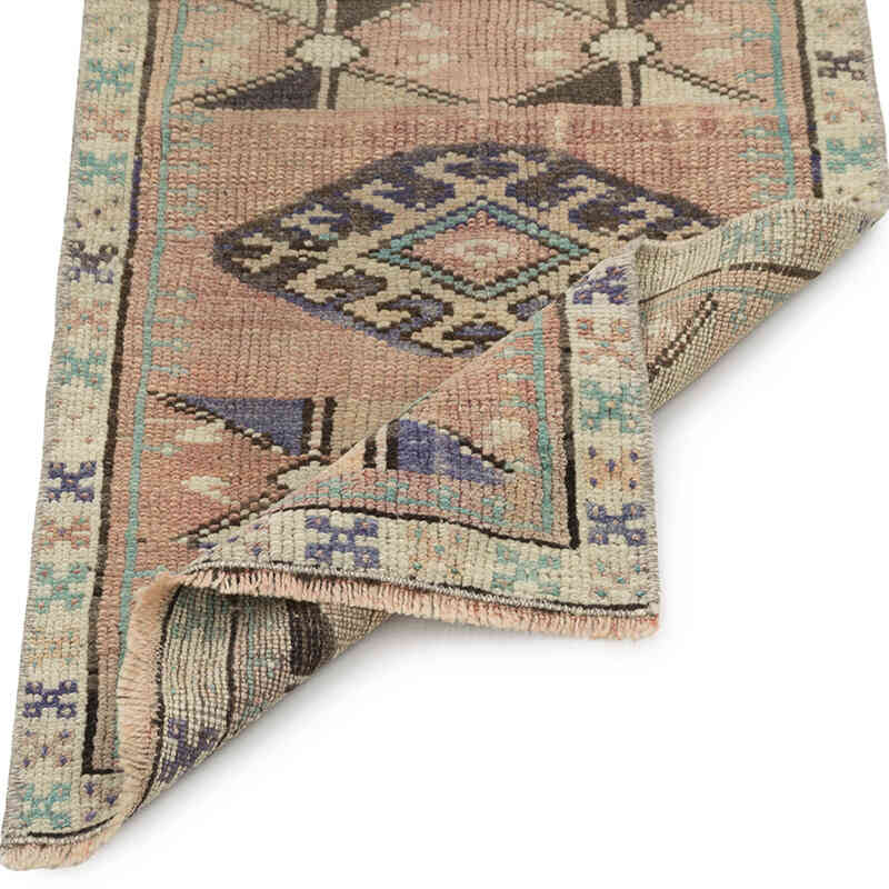 El Dokuma Vintage Halı - 42 cm x 70 cm - K0083400