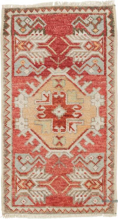 El Dokuma Vintage Halı - 50 cm x 88 cm