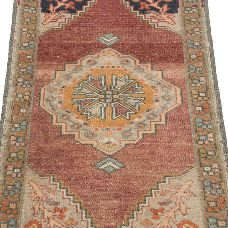 Alfombra Vintage Turca Anudada a Mano - 51 cm x 89 cm - K0083404