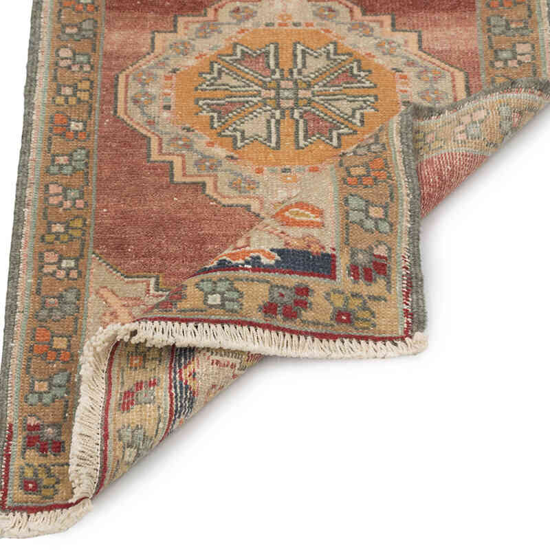 Alfombra Vintage Turca Anudada a Mano - 51 cm x 89 cm - K0083404