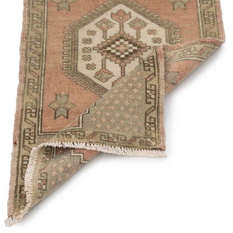 Vintage Turkish Hand-Knotted Rug - 1' 7" x 2' 9" (19" x 33") - K0083405