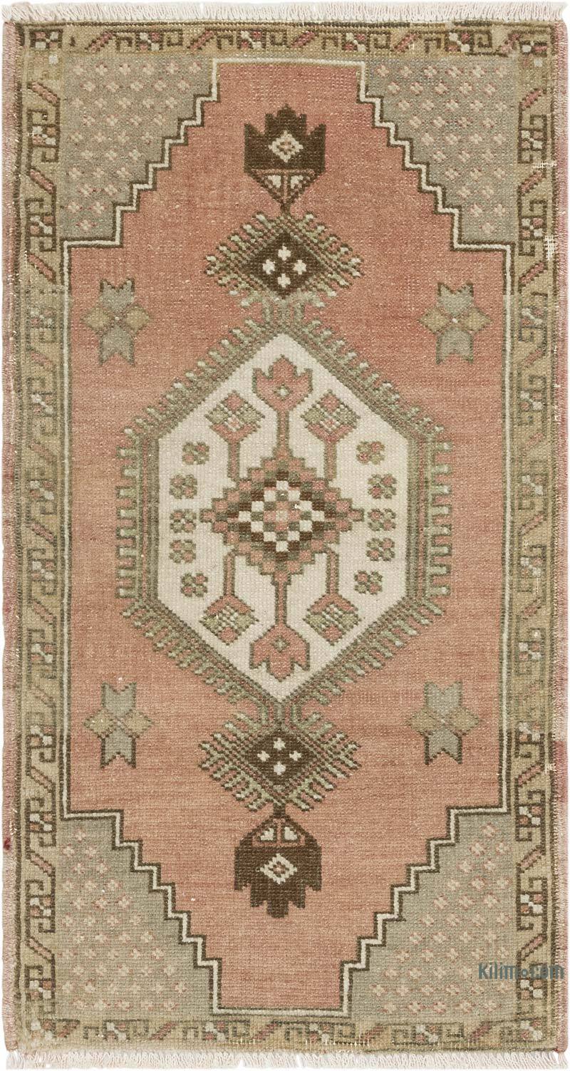 Vintage Turkish Hand-Knotted Rug - 1' 7" x 2' 9" (19" x 33") - K0083405
