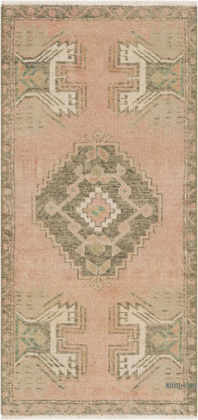 Vintage Turkish Hand-Knotted Rug - 1' 5" x 2' 11" (17" x 35") - K0083406