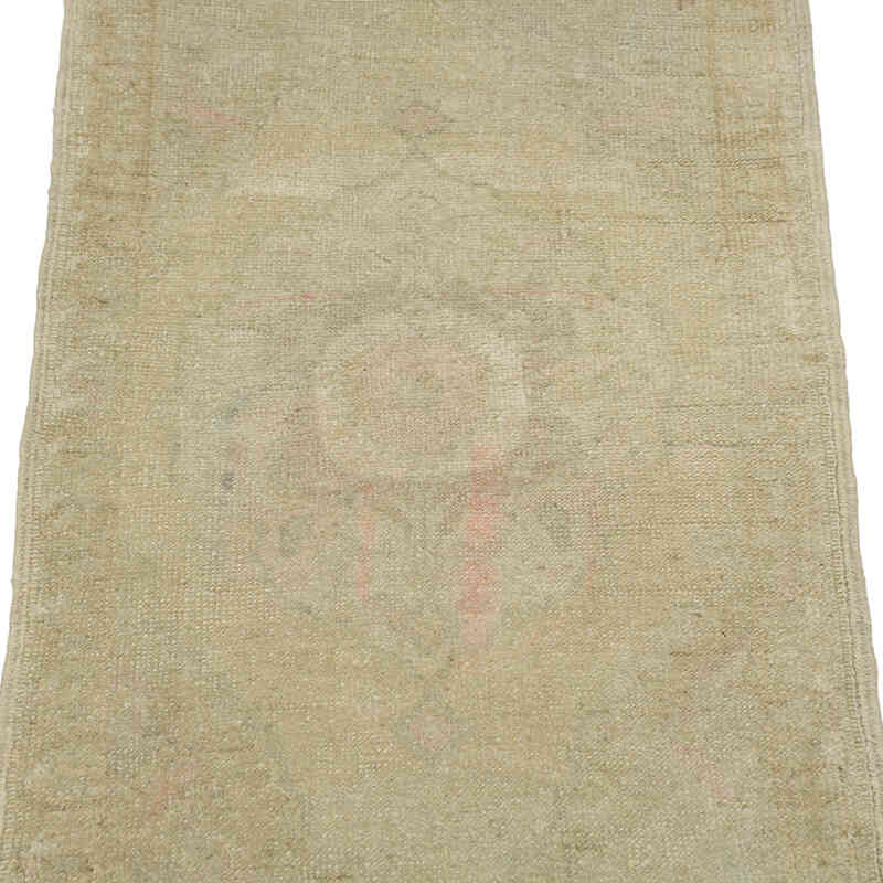 Vintage Turkish Hand-Knotted Rug - 1' 5" x 3'  (17" x 36") - K0083407
