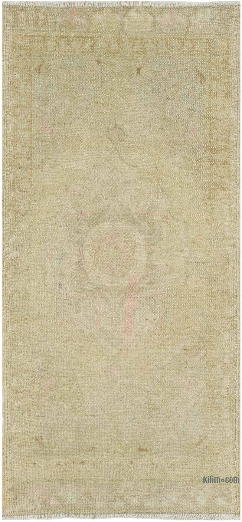Vintage Turkish Hand-Knotted Rug - 1' 5" x 3'  (17" x 36") - K0083407