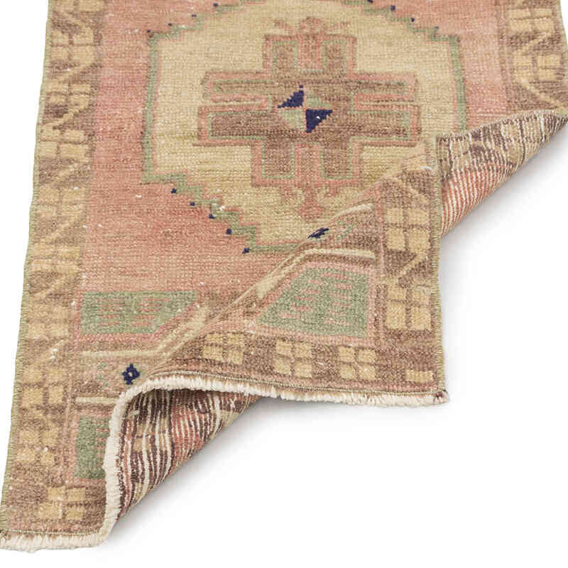 El Dokuma Vintage Halı - 48 cm x 84 cm - K0083408