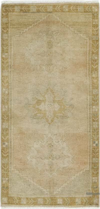Vintage Turkish Hand-Knotted Rug - 1' 6" x 3' 2" (18" x 38")