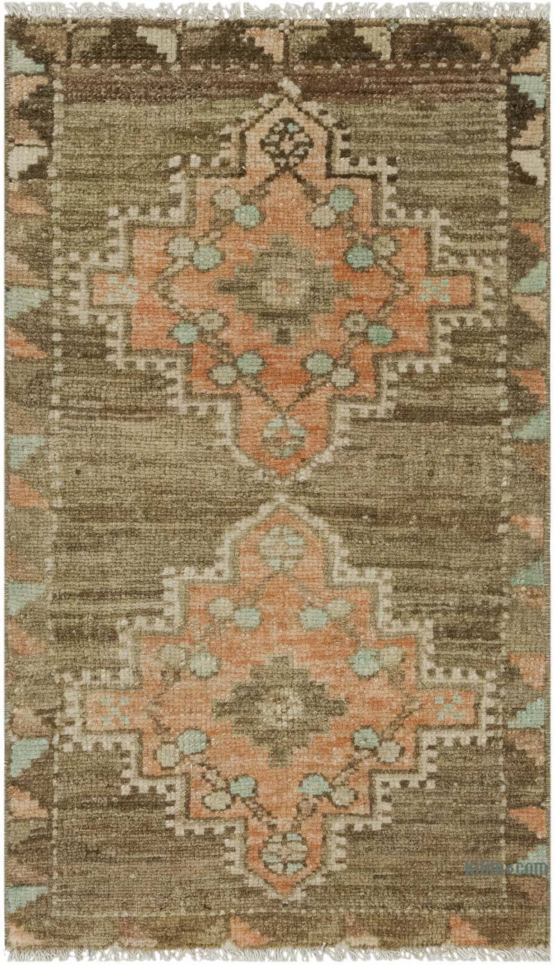 El Dokuma Vintage Halı - 48 cm x 81 cm - K0083410