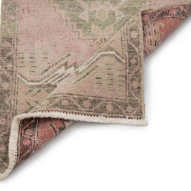 Alfombra Vintage Turca Anudada a Mano - 44 cm x 95 cm - K0083411
