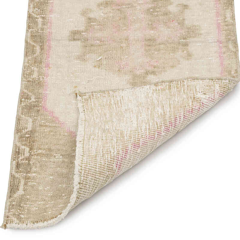 Alfombra Vintage Turca Anudada a Mano - 46 cm x 93 cm - K0083412