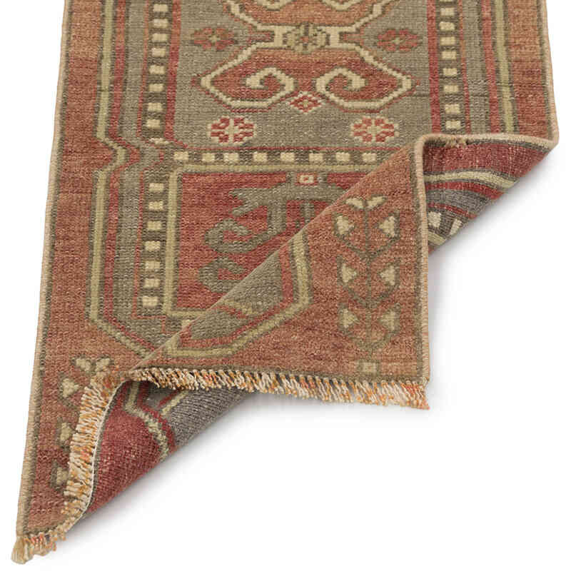 El Dokuma Vintage Halı - 40 cm x 97 cm - K0083415