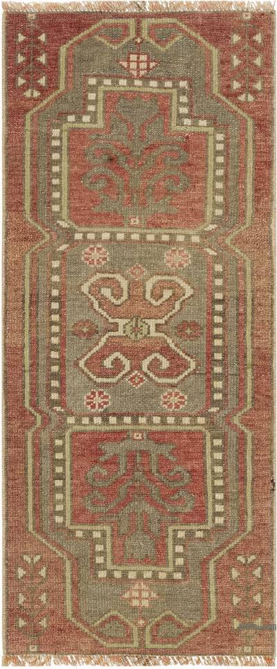 El Dokuma Vintage Halı - 40 cm x 97 cm