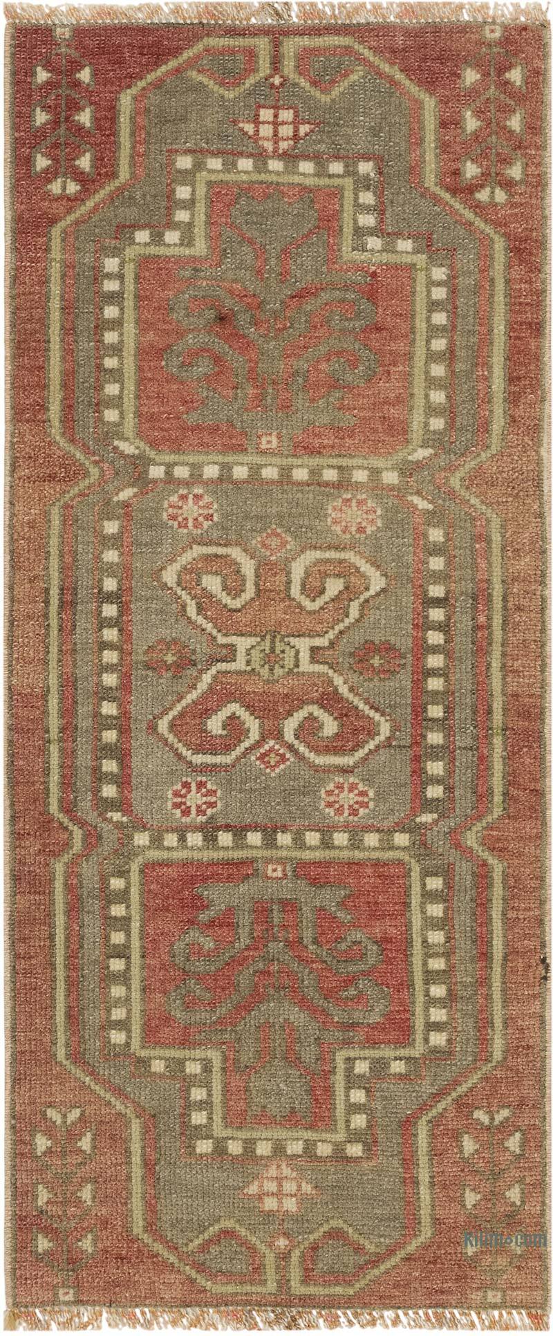 El Dokuma Vintage Halı - 40 cm x 97 cm - K0083415