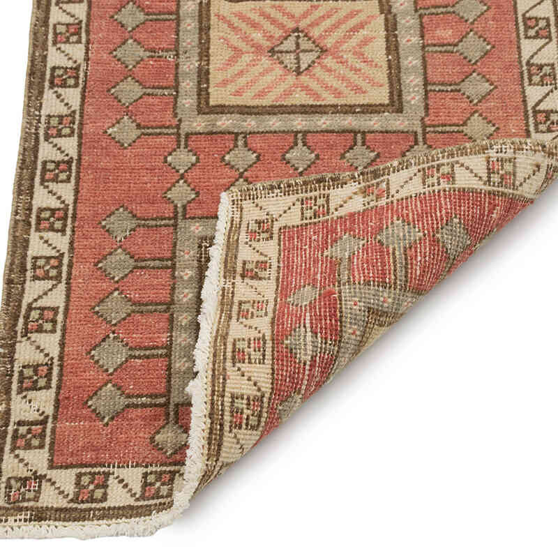 El Dokuma Vintage Halı - 50 cm x 94 cm - K0083417