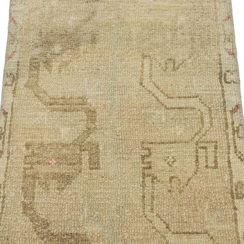 El Dokuma Vintage Halı - 47 cm x 92 cm - K0083419