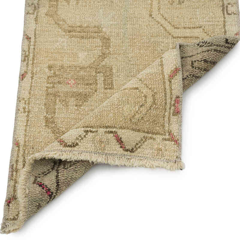 El Dokuma Vintage Halı - 47 cm x 92 cm - K0083419
