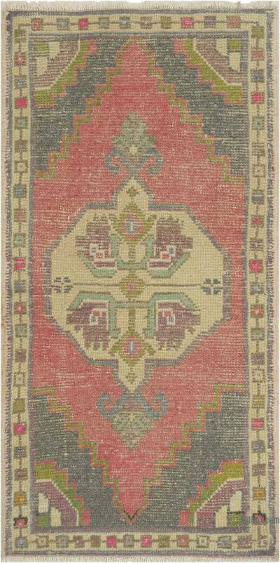 Vintage Turkish Hand-Knotted Rug - 1' 10" x 3' 6" (22" x 42")