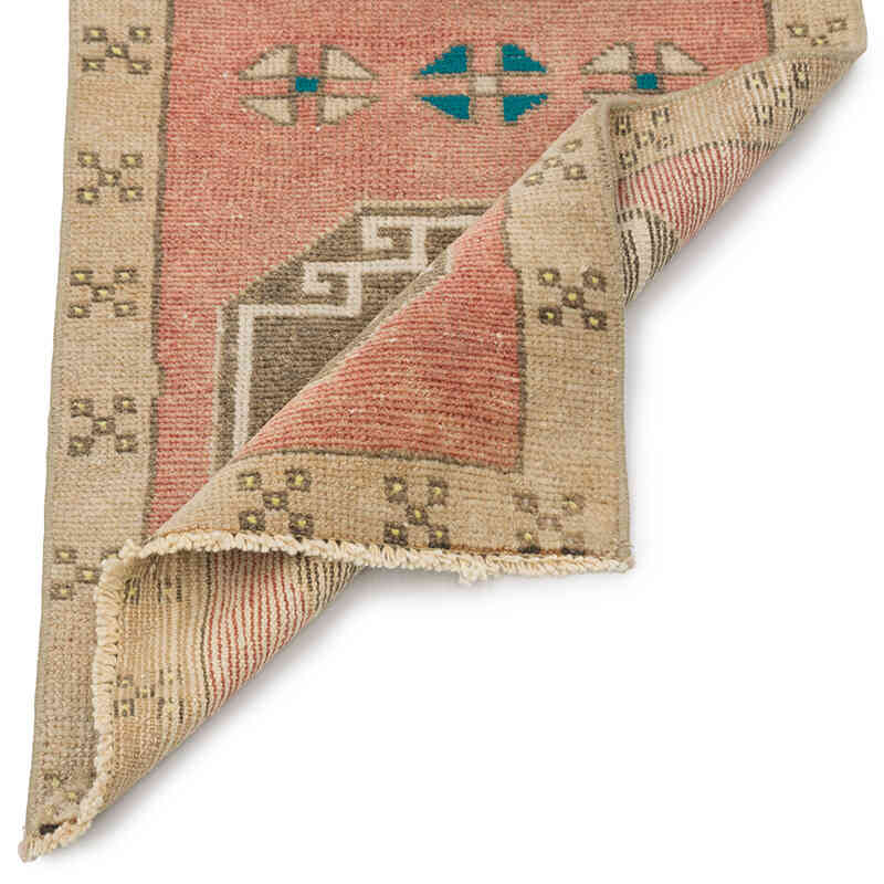 Vintage Turkish Hand-Knotted Rug - 1' 7" x 3'  (19" x 36") - K0083421