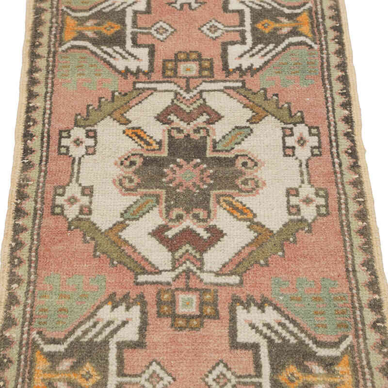 Vintage Turkish Hand-Knotted Rug - 1' 7" x 3'  (19" x 36") - K0083422