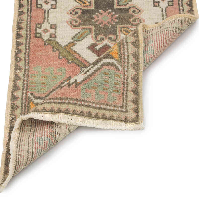 Vintage Turkish Hand-Knotted Rug - 1' 7" x 3'  (19" x 36") - K0083422