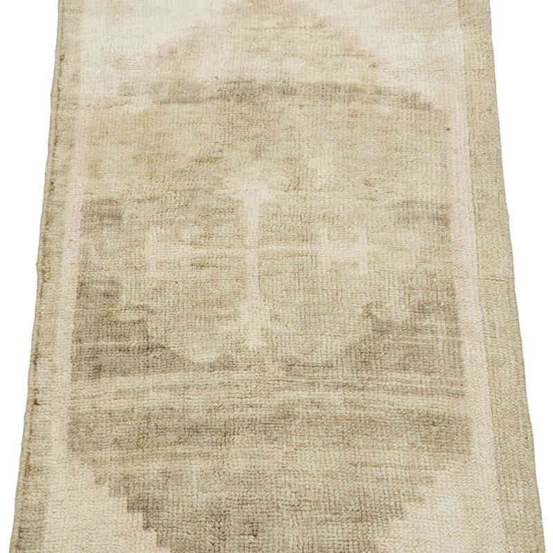 Alfombra Vintage Turca Anudada a Mano - 41 cm x 91 cm - K0083425