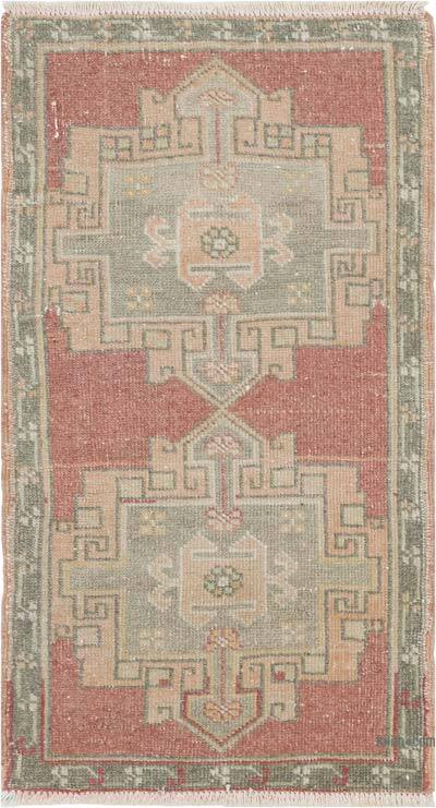 El Dokuma Vintage Halı - 50 cm x 90 cm
