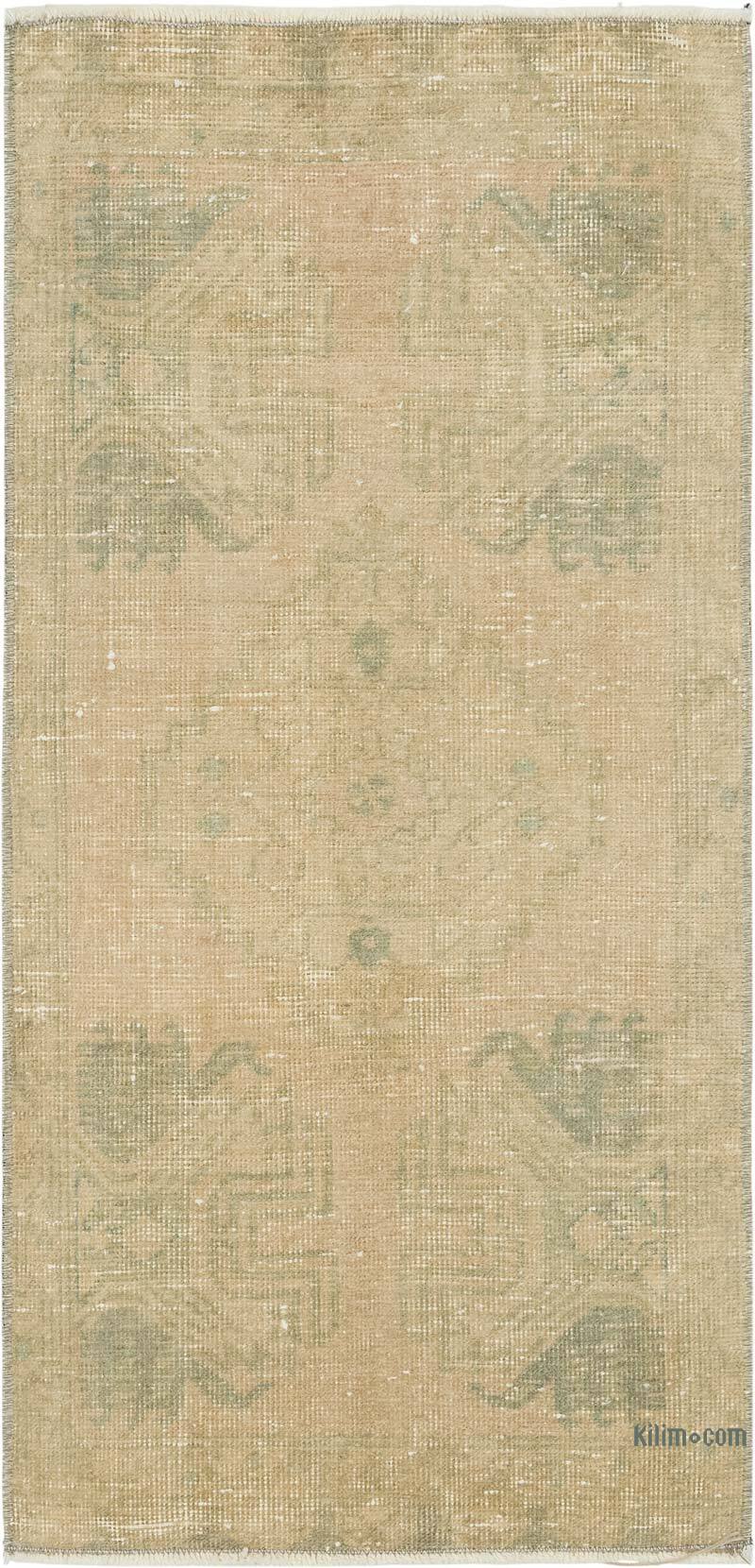 Vintage Turkish Hand-Knotted Rug - 1' 7" x 3' 3" (19" x 39") - K0083429
