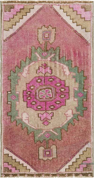 Vintage Turkish Hand-Knotted Rug - 1' 6" x 2' 9" (18" x 33")